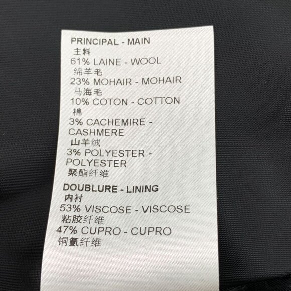 Louis Vuitton Blue & White Tweed A-Line Mini Skirt With Leather Accents & Gold H - Picture 6 of 8